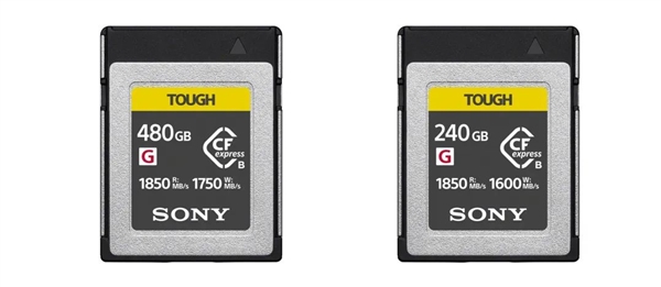 索尼推出新款TOUGH三防CFexpress存储卡，480GB版售价6999元起
